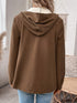 Damen Wintermantel Jacke mit Langer Kapuze